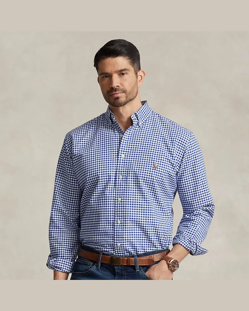 Ralph Lauren Große Größen - Oxfordhemd mit Ginganmuster Blue