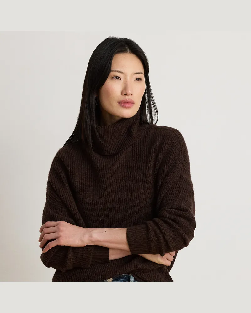 Ralph Lauren Woll-Kaschmir-Rollkragenpullover Brown