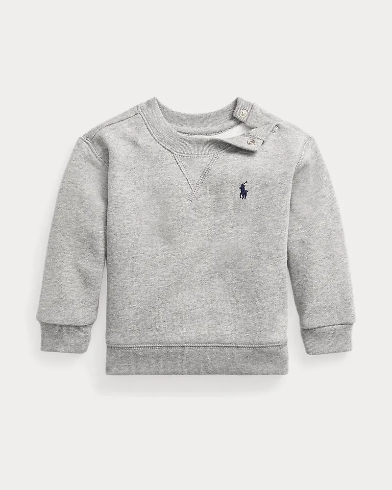 Ralph Lauren Fleece-Sweatshirt Grey