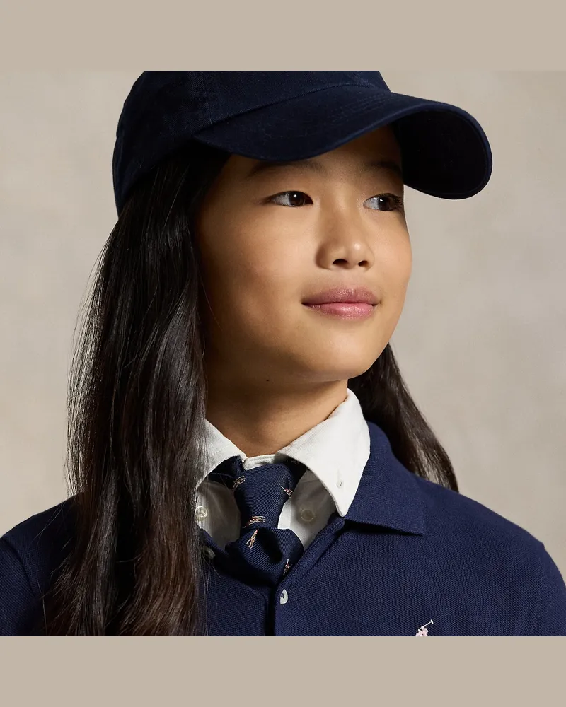 Ralph Lauren Klassische Baumwollchino-Baseballkappe Blue