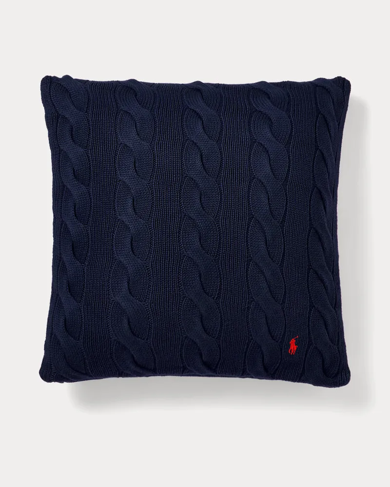 Ralph Lauren Home Wurfkissen Hanley mit Zopfmuster Blue