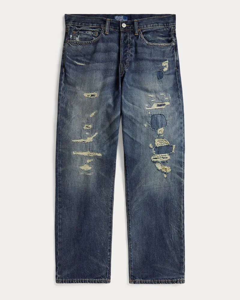 Ralph Lauren Classic-Fit Jeans in Used-Optik Blue