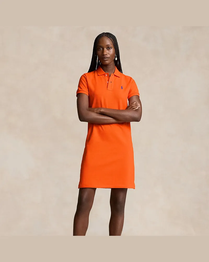 Ralph Lauren Polokleid aus Baumwollpiqué Orange