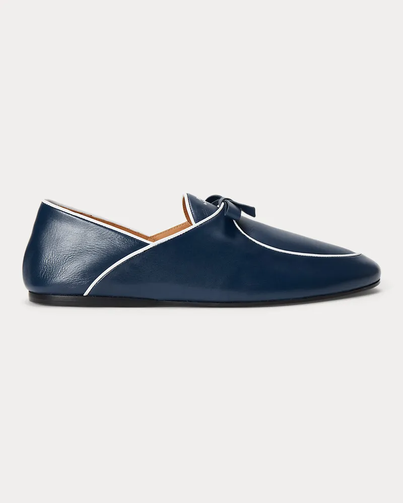 Ralph Lauren Polo-Loafer aus Leder Blue