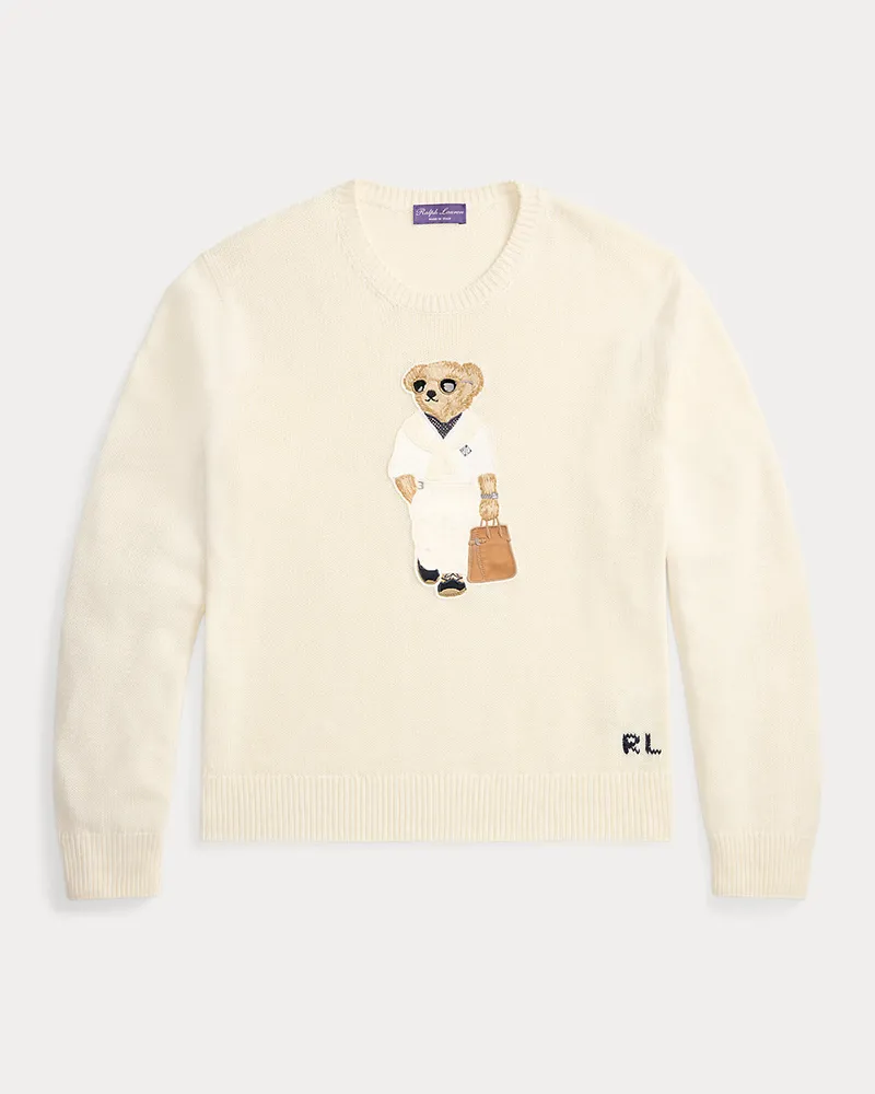 Ralph Lauren Pullover mit Polo Bear Cream