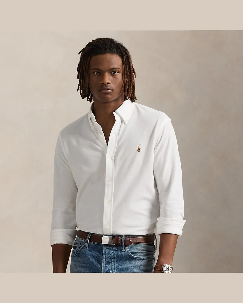 Ralph Lauren Baumwollpiqué-Oxfordhemd White