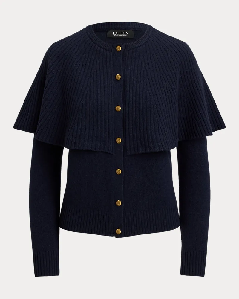 Ralph Lauren Capelet-Cardigan aus Wolle-Kaschmir Blue
