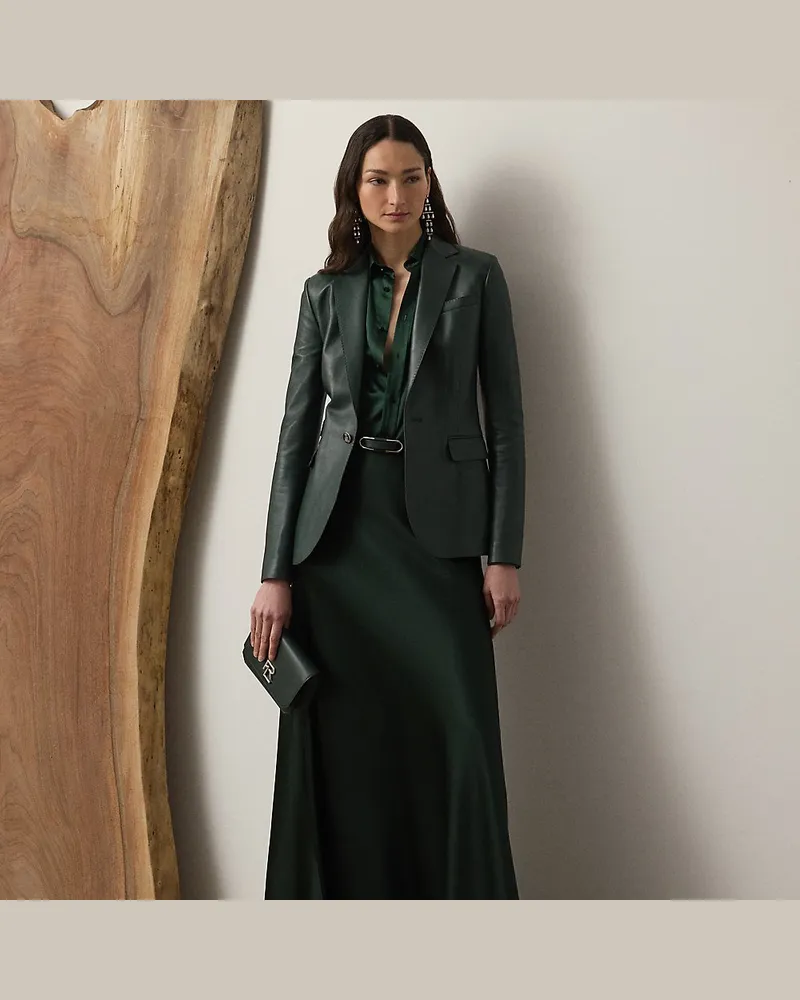 Ralph Lauren Rock Masina aus Stretchsatin Green