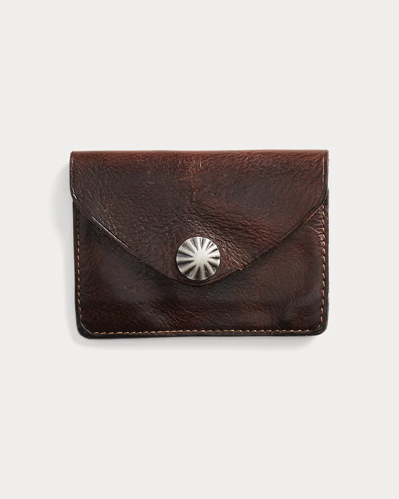 Ralph Lauren Kartenetui aus Leder Brown
