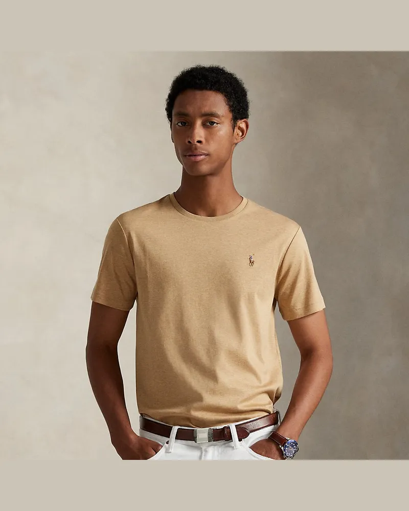 Ralph Lauren Weiches Custom-Slim-Fit T-Shirt Tan