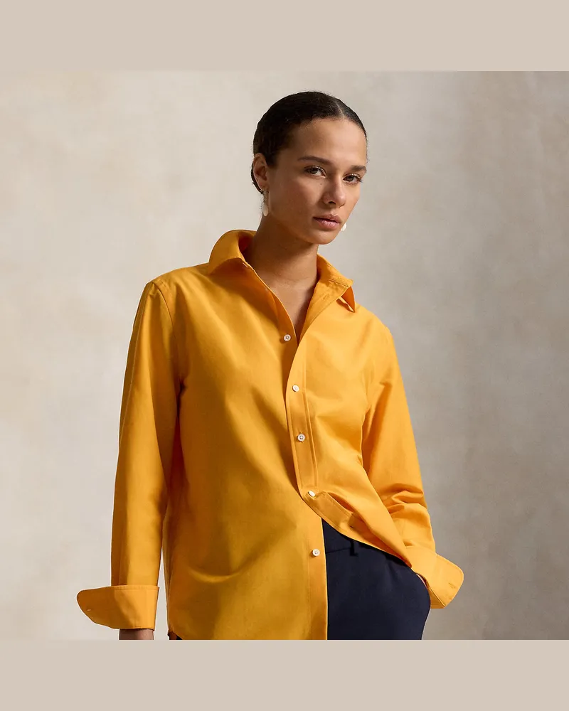 Ralph Lauren Relaxed-Fit Hemd aus Baumwolle und Seide Orange