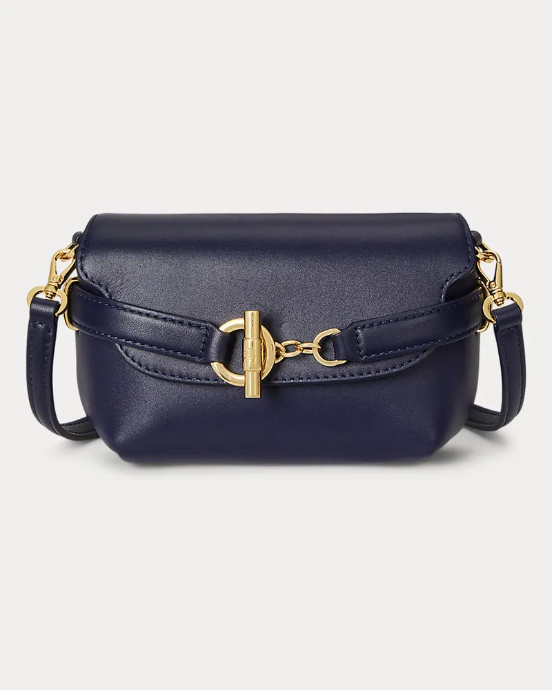 Ralph Lauren Kleine Umhängetasche Blaike aus Leder Blue