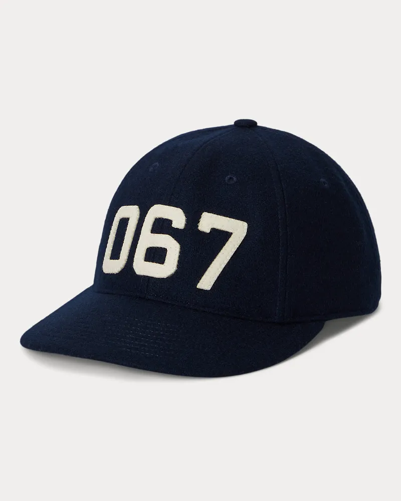Ralph Lauren Baseballkappe aus einer Wollmischung Blue
