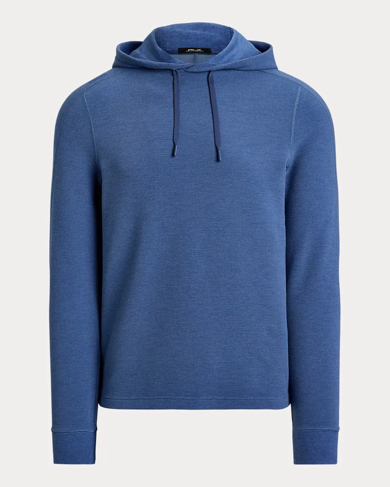 Ralph Lauren Performance-Kapuzenshirt aus Waffelpiqué Blue