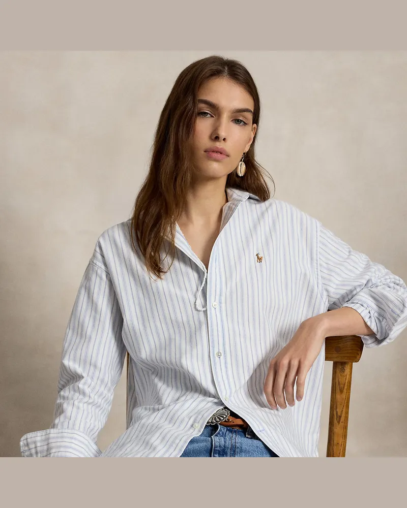 Ralph Lauren Relaxed-Fit Hemd aus Baumwolloxford White