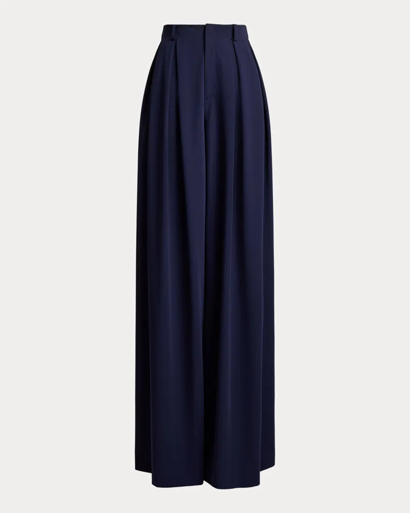 Ralph Lauren Bundfaltenhose Greer aus Wollgabardine Blue