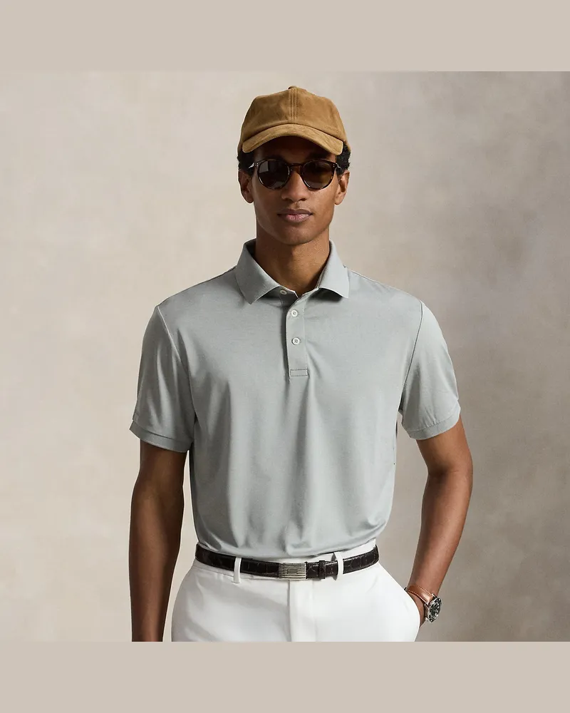 Ralph Lauren Tailored-Fit Performance-Poloshirt Grey
