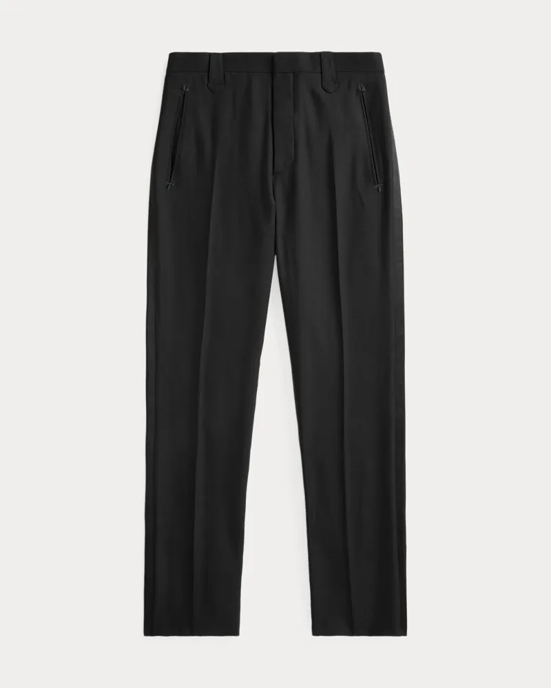Ralph Lauren Slim-Fit Western-Smokinghose aus Wolle Black