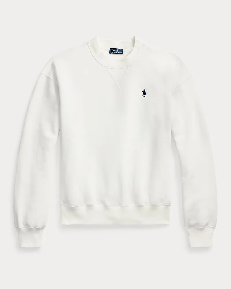 Ralph Lauren Rundhals-Sweatshirt aus Fleece White