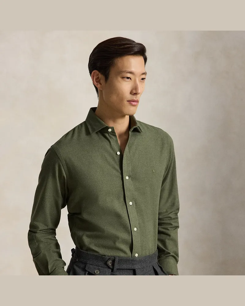 Ralph Lauren Custom-Fit Performance-Hemd aus Twill Green