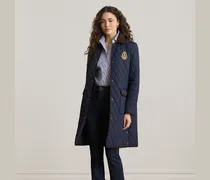 Steppjacke mit Wappen und Kordsamtbesatz