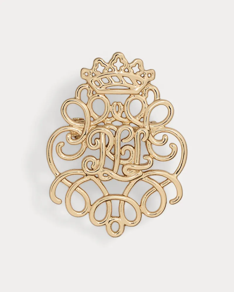 Ralph Lauren Vergoldeter Logo-Anstecker Gold