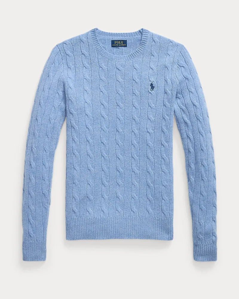 Ralph Lauren Woll-Kaschmir-Pullover mit Zopfmuster Multi