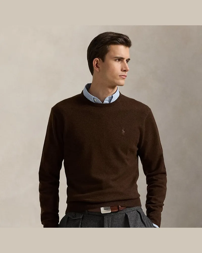 Ralph Lauren Wollpullover mit Rundhalsausschnitt Brown