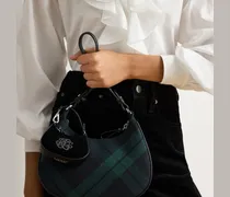 Samt-Anhänger Marcy mit gesticktem Logo