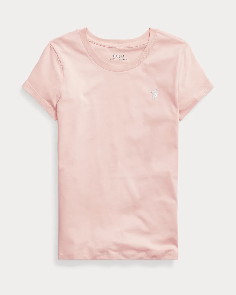 Ralph Lauren T-Shirt aus Baumwolljersey Pink
