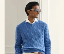 Kaschmirpullover mit Zopfmuster