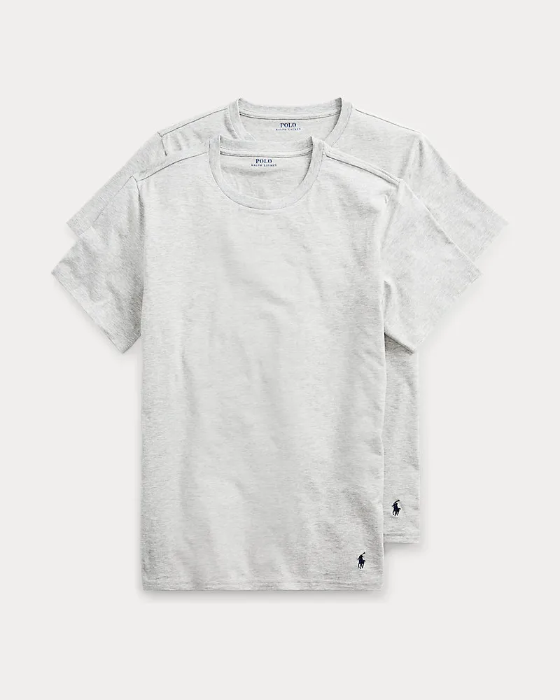 Ralph Lauren 2er-Pack klassische Rundhals-Unterhemden Grey