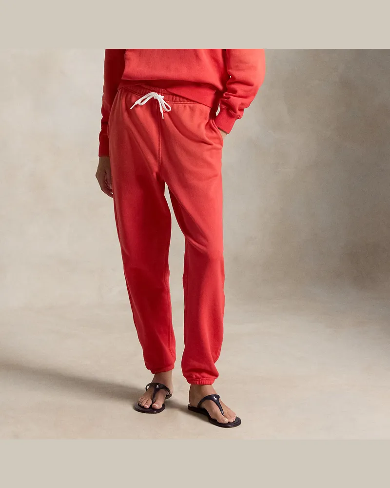 Ralph Lauren Leichte Fleece-Jogginghose mit Tunnelzug Red