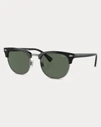 Ralph Lauren Traditionelle runde Sonnenbrille Black