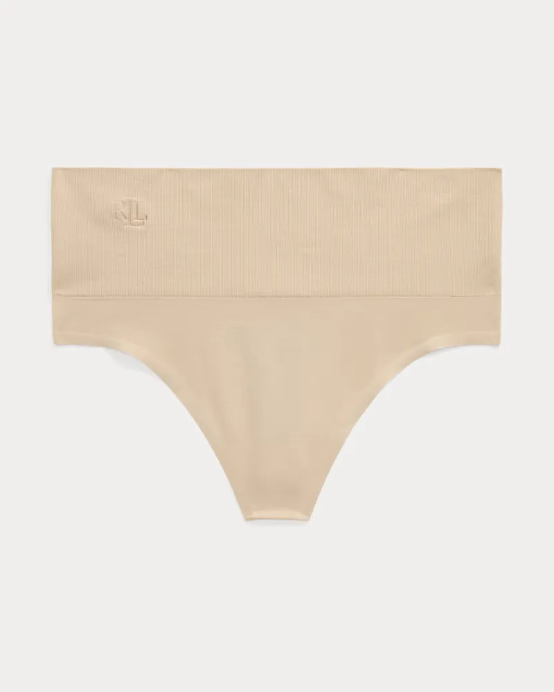 Ralph Lauren Tanga mit hoher Leibhöhe Tan