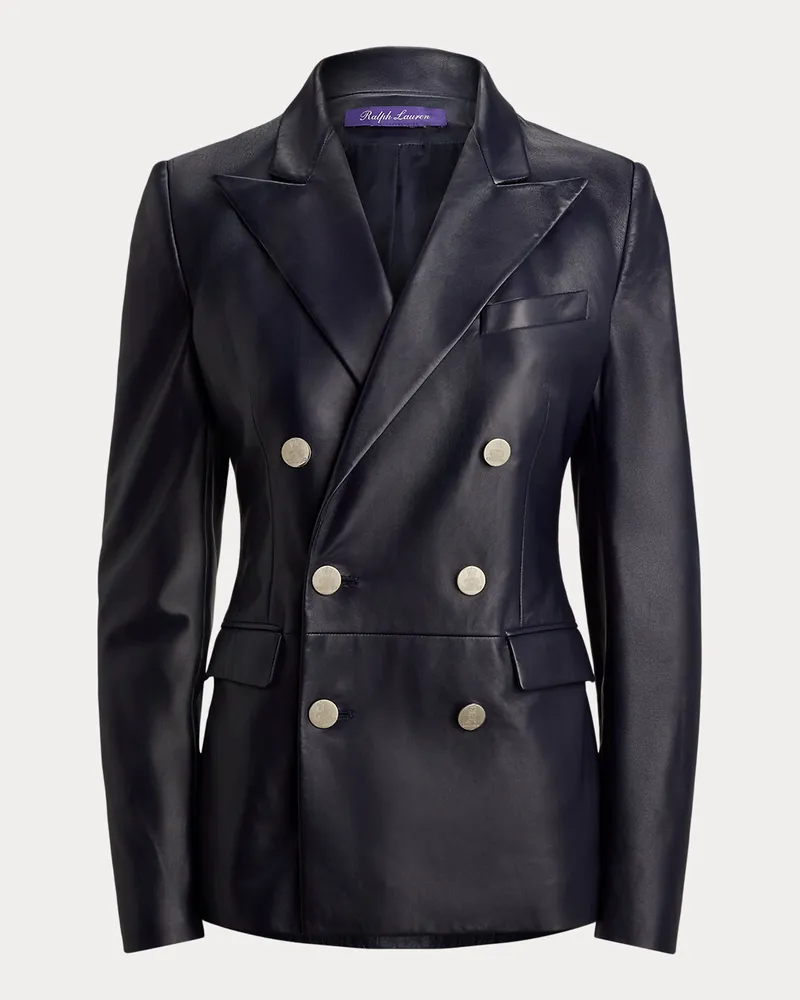 Ralph Lauren Lammlederjacke Camden Blue