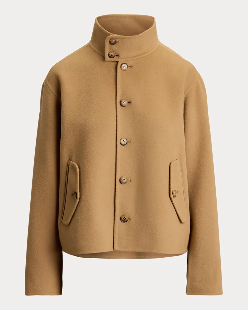 Ralph Lauren Jacke aus beidseitigem Wollstoff Tan