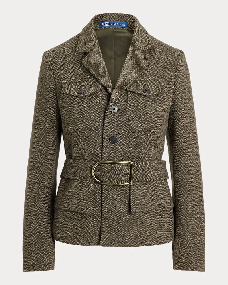 Ralph Lauren Utility-Jacke mit Fischgratmuster Multi