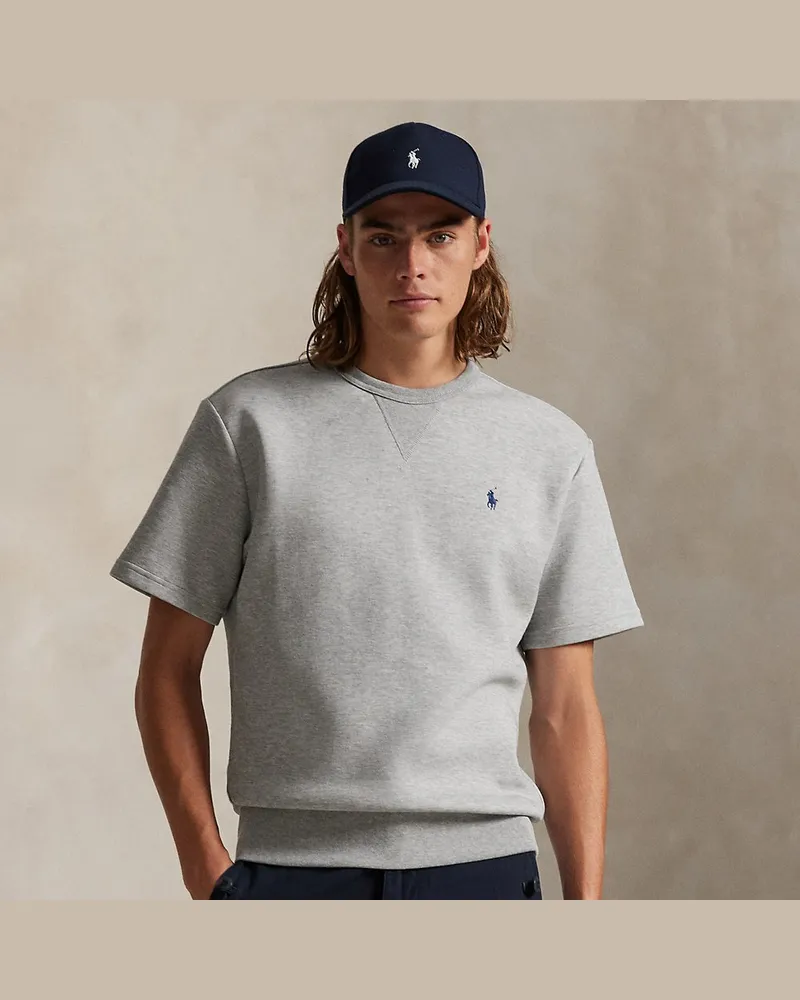 Ralph Lauren Doppellagiges kurzärmliges Sweatshirt Grey