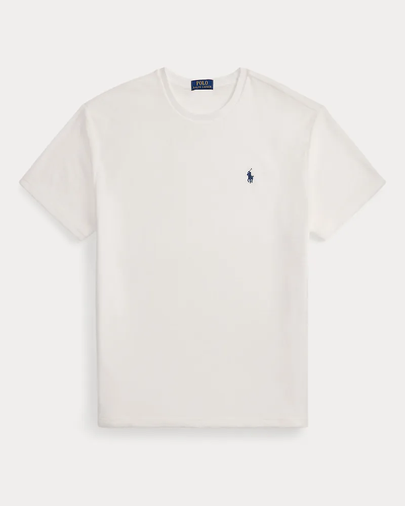 Ralph Lauren Classic-Fit T-Shirt aus Frottee White