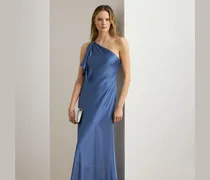 Einschultriges Abendkleid aus Charmeuse