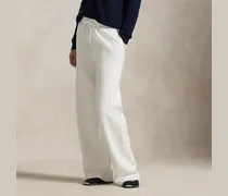 Fleece-Jogginghose mit weitem Bein