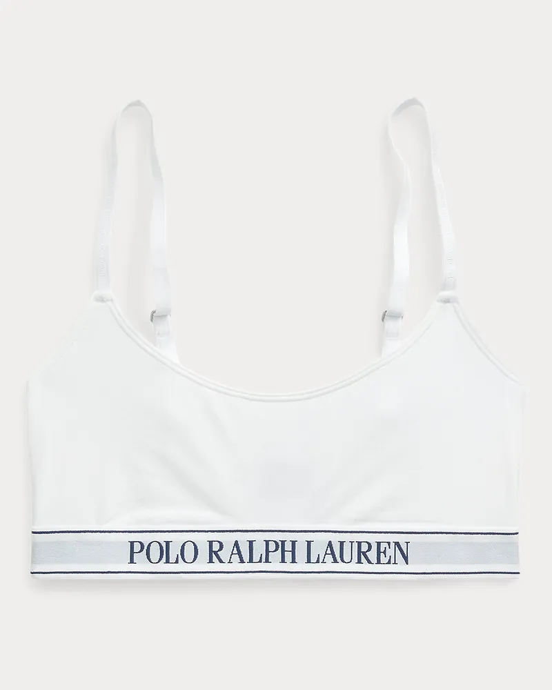 Ralph Lauren Bustier mit wiederholtem Logo White