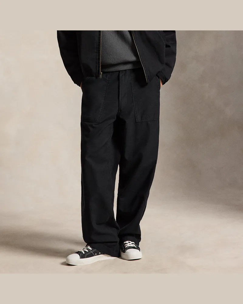 Ralph Lauren Relaxed-Fit Utility-Hose aus Atlas Black