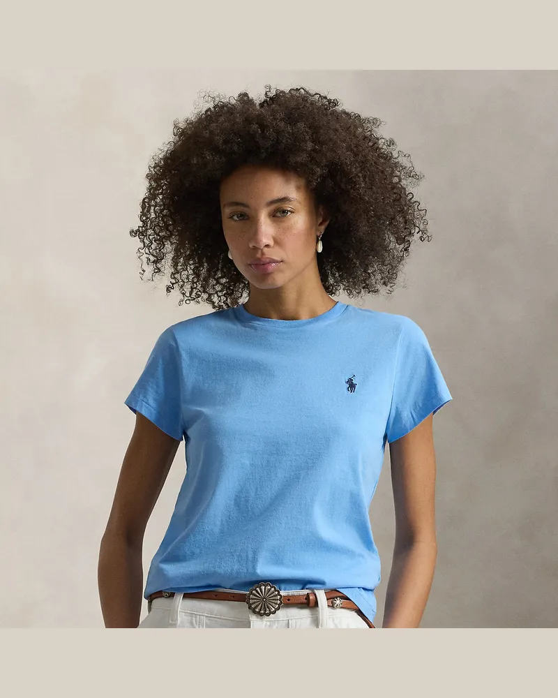 Ralph Lauren Classic-Fit Rundhals-T-Shirt aus Jersey Blue