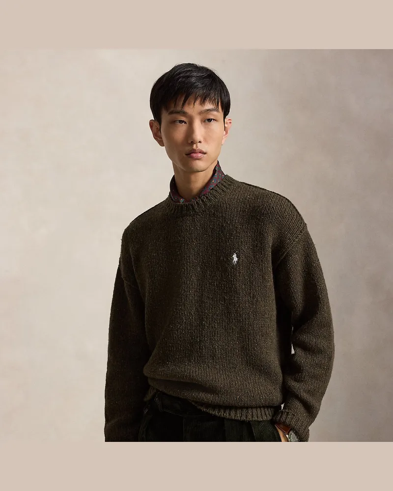 Ralph Lauren Rundhalspullover aus einer Wollmischung Green