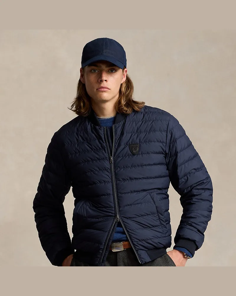 Ralph Lauren Gesteppte Daunen-Bomberjacke Blue