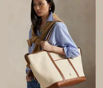 Große Shopper-Tragetasche aus Segeltuch