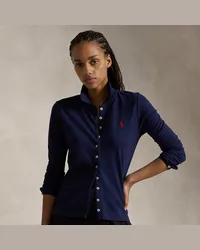 Ralph Lauren Langärmliges Poloshirt mit Knopfleiste Multi