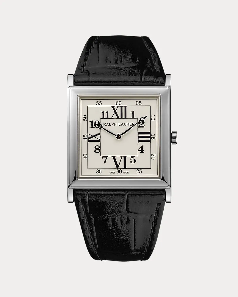 Ralph Lauren 32 mm RL867 Silber weißes Zifferblatt White